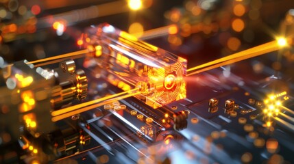 Poster - Close Up of a Computer Motherboard
