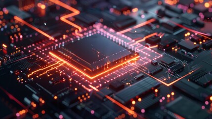 Poster - Close Up of Electronic Circuit Board