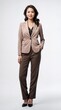 © engkiang - Beautiful asian businesswoman in suit posing in a studio.