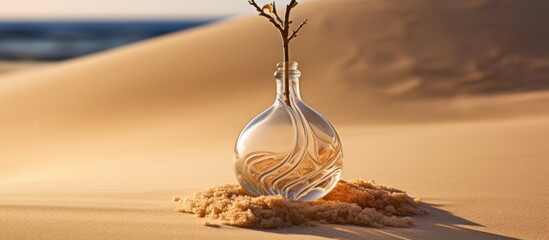 Wall Mural - a vase sitting on top of a pile of sand in the desert