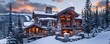 Luxury ski chalet getaway, slopeside elegance, apres-ski in style
