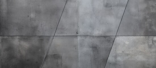 Wall Mural - Close up of a grey concrete wall with diagonal lines