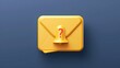 envelope of sending notification with email message bell icon