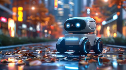 Poster - Autonomous Robot Exploring a City Street at Dusk