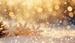 merry christmas background with snowflakes and glitter festive holiday abstract