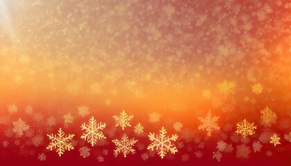 Wall Mural - red christmas background with snowflakes wallpaper concept