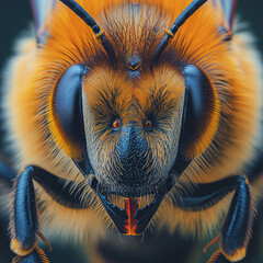 Wall Mural - bee on a flower