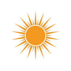 Wall Mural - Sun logo vector template symbol design