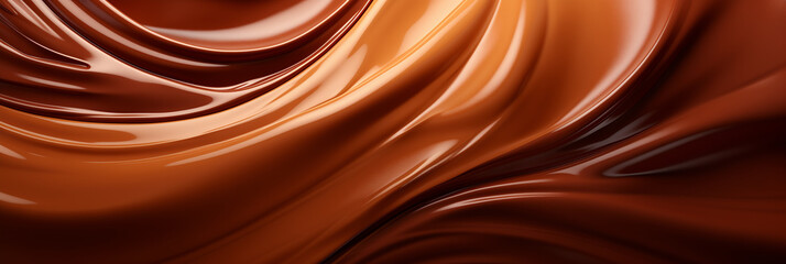 
close-up of soft chocolate cream