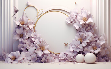Wall Mural - Floral decorative wall