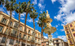 Cityscape of Malaga - capital of the Province of Malaga on Costa del Sol in Andalusia, Spain