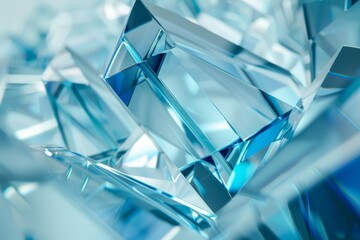 Close Up View of a Blue Diamond