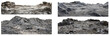© Maestro - Realistic lunar surface with craters and rocky terrain cut out on transparent background