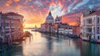 Magnificent Venice morning skyline