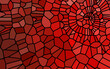 abstract vector stained-glass mosaic background - red