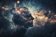 © Dina - Inner Cosmos. The inner space of the mind depicted as an infinite cosmos, full of stars (ideas), galaxies (thoughts)