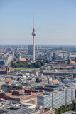 Fototapeta  - Berlin aerial view, sunny summer day