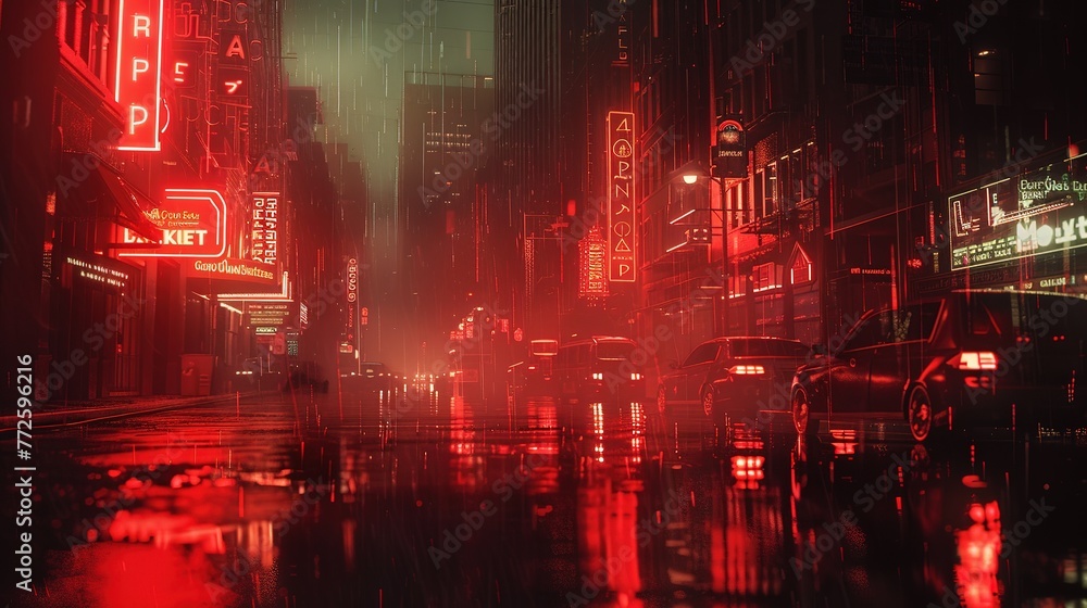 Cyberpunk streets illustration, futuristic city, dystoptic artwork at ...