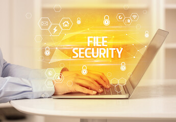 Poster - internet security and data protection concept