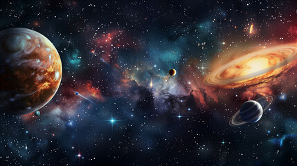 Wall Mural - planet in space