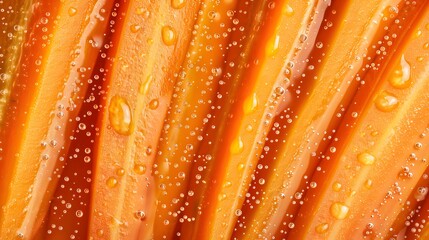 Wall Mural - Closeup beautiful texture of fresh orange carrot with water drops.vegetable background.healthy eating with organic food ingredient.