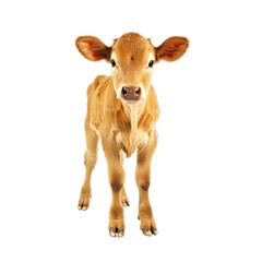 Wall Mural - Little baby Cow Isolated