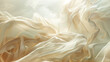 Silk ribbons billow like clouds, enveloping a promotion sale announcement in softness and elegance.