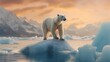 Polar bear (Ursus maritimus) on the ice floe