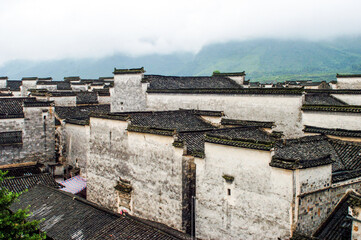 Wall Mural - Nanping Village, Yi County of Huangshan City, China, has a history of more than 1,000 years. It is a large-scale ancient village with nearly 300 ancient buildings of Ming and Qing dynasties.