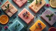 Someone crafting homemade soap as gifts for friends