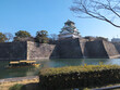 Osaka Castle with tour boat in February