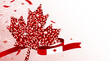 Canada day banner design with copy space Vector illustration