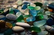 gemstones, colorful, beach, polished, textured, stones, sand, vibrant, shiny, ocean, sea, rocks, pebbles, sparkling, shore, nature