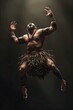 Powerful Maori dancer performing the Haka, embodying strength and heritage 🌿💪 Intense movements and traditional costume captured in dynamic 3D realism #CulturalPower