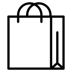 Poster - shopping bag icon