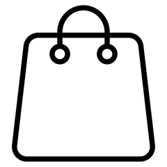 Sticker - shopping bag icon