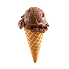 Chocolate Ice Cream on Cone, Chocolate Chip on Ice Cream