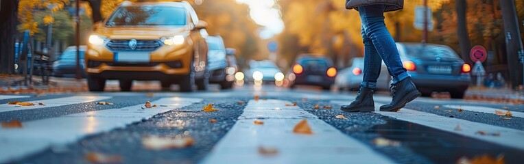 Responsible Driving: Vehicle Yielding to Pedestrian at Crosswalk