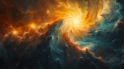 Wall Mural - Abstract cosmic nebula