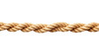 Intertwined Whispers: A Close-Up of Elegantly Coiled Rope on White.. On a Clear PNG or White Background.