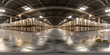  A new inside warehouse on the mezzanine floor looking into the hall background , The warehouse interior is spacious, with high ceilings and rows of shelves stretching into the distance