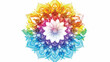 Beautiful multicolor kaleidoscope Flat vector isolated