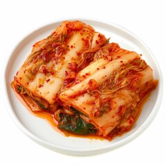 Kimchi (Korea) photo on white isolated background