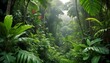vibrant tropical foliage in a dense jungle lush upscaled 4