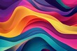 Abstract colorful wallpaper design with shapes and textures, 4K illustration