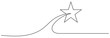 Star icon line continuous drawing vector. One line star icon vector background. Star icon. Continuous outline of a star icon. vector illustration. EPS 10