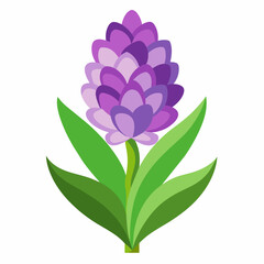 Wall Mural - Hyacinth Vector Art Blooming Beauty in Digital Design