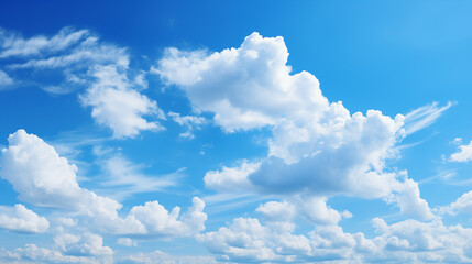 Wall Mural - blue sky with white cloud background. white cloud with blue sky background.