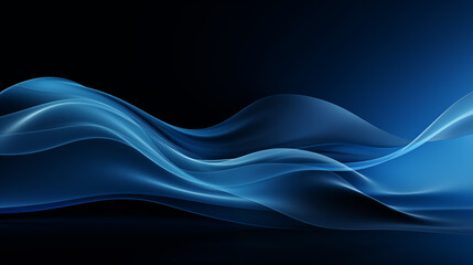 Wall Mural - blue dark background for wide banner. Blue background. Abstract blue dark background