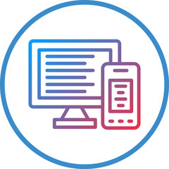 Wall Mural - vector design responsive icon style